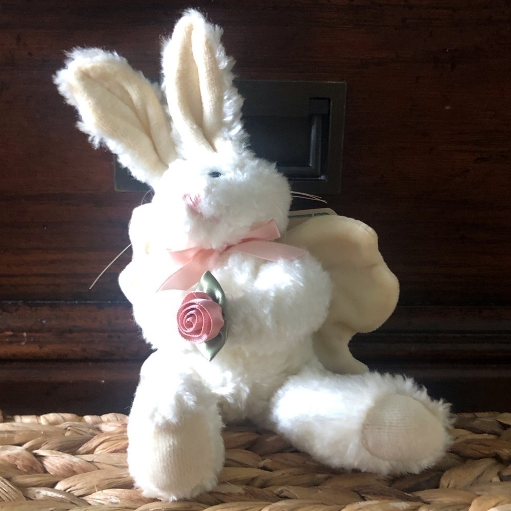 Vintage Boyds Bears & Friends: Linnea the angel rabbit jointed bear